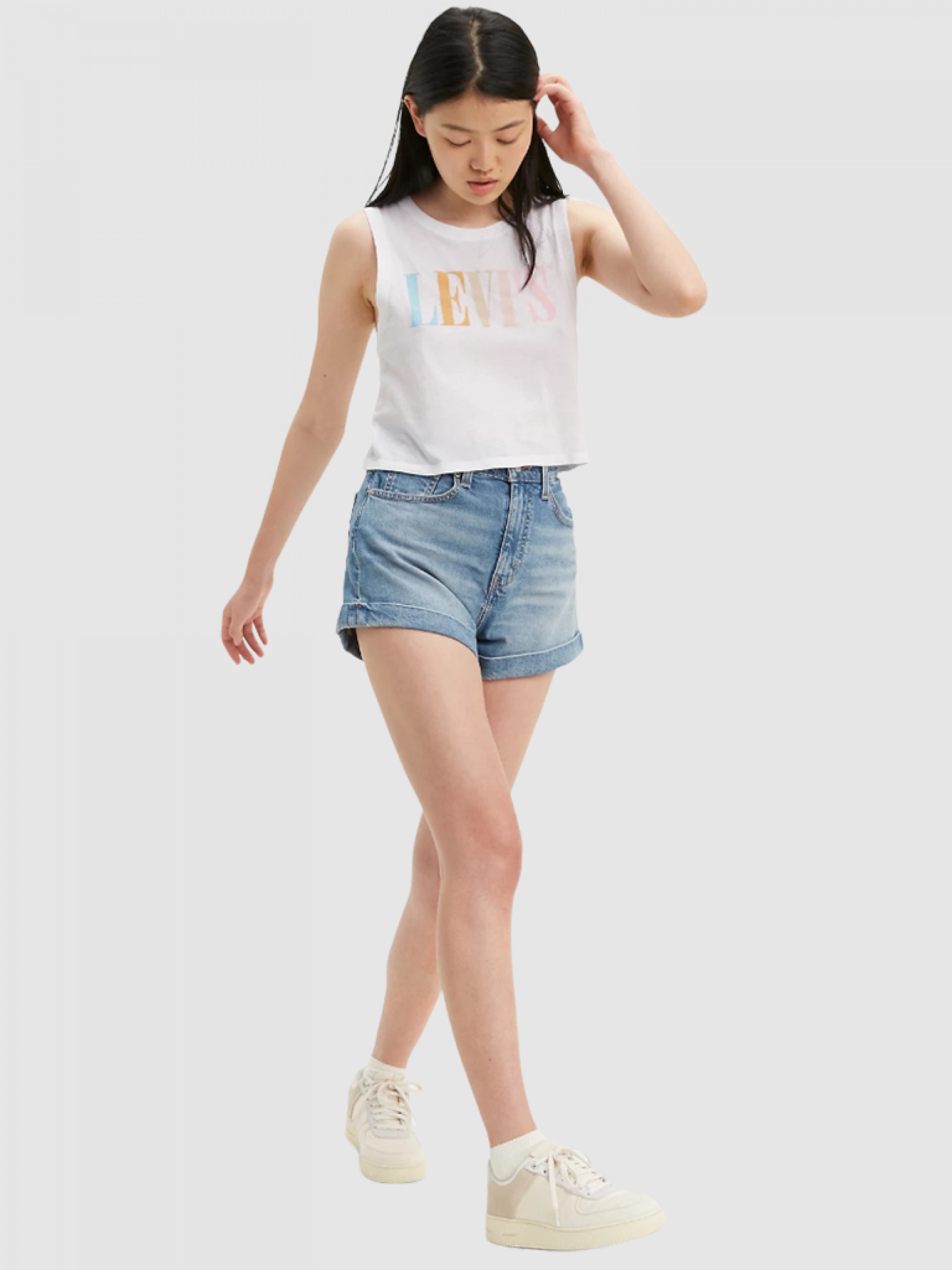 Pantalones Cortos Mujer Levis