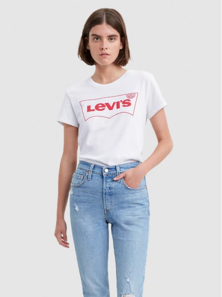 T-Shirt Woman White Levis