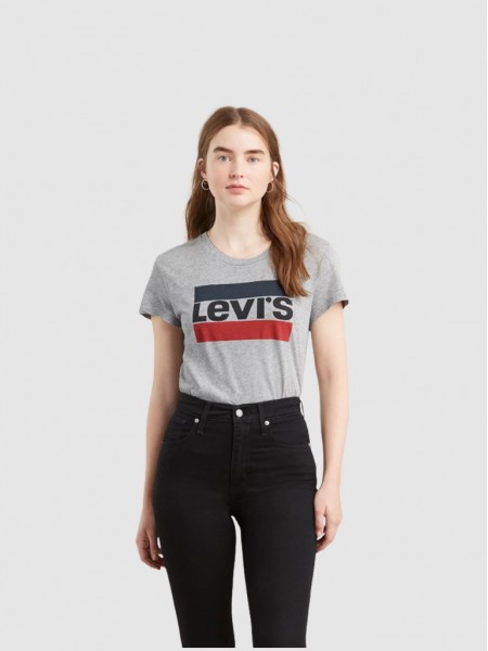 T-Shirt Woman Grey Levis