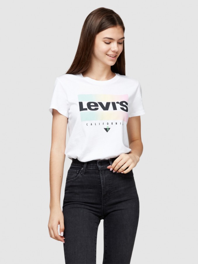 Camiseta Mujer Blanco Levis