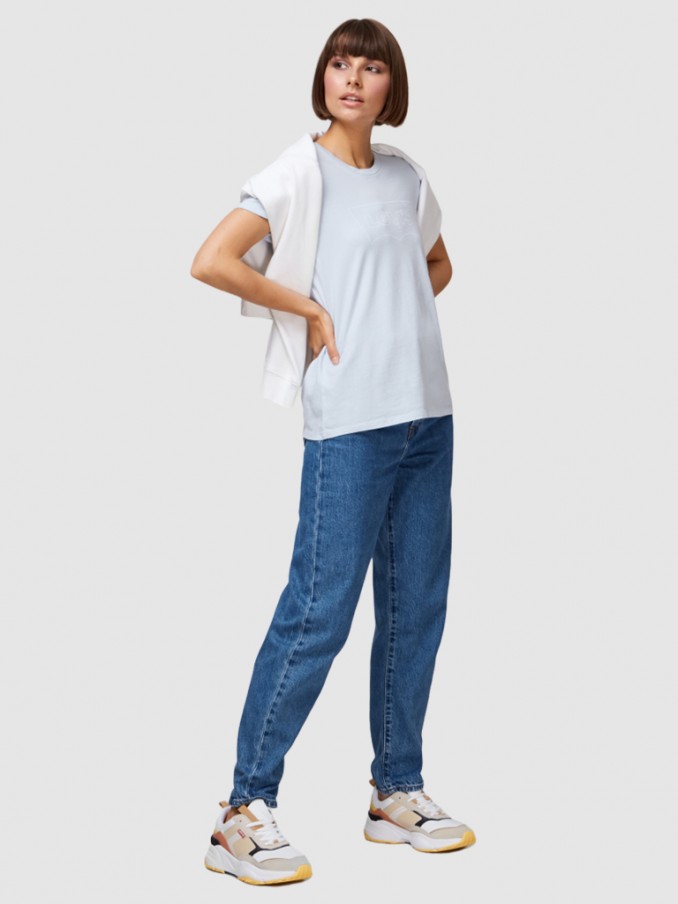 Camiseta Mujer Azul Claro Levis