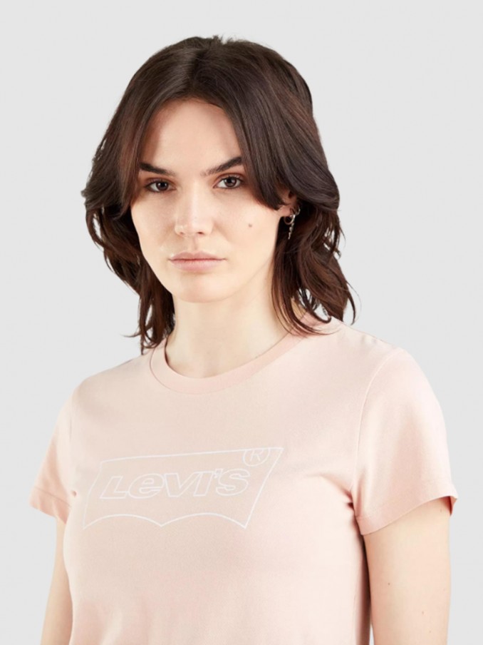 Camiseta Mujer Rosa Claro Levis