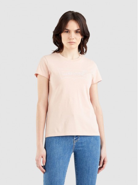 T-Shirt Woman Light Pink Levis