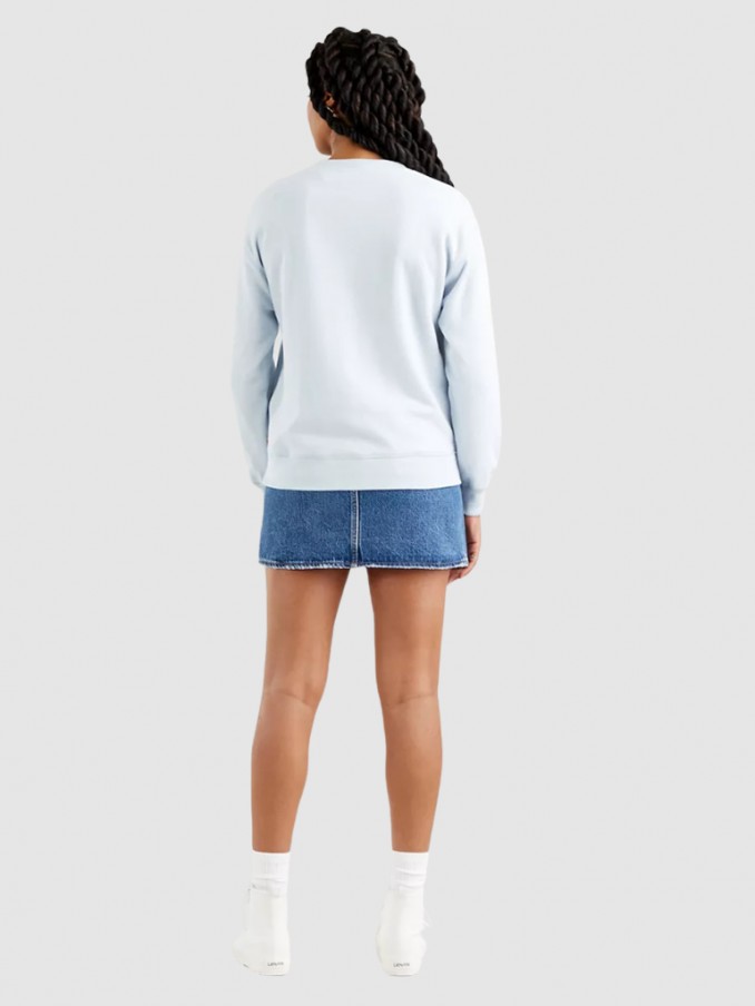 Sweatshirt Mujer Azul Claro Levis