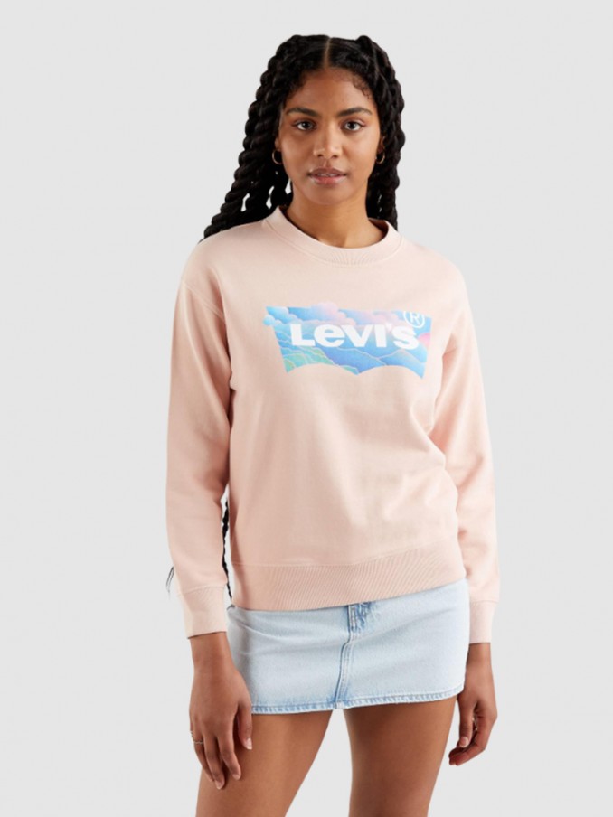 Sweatshirt Mujer Rosa Levis