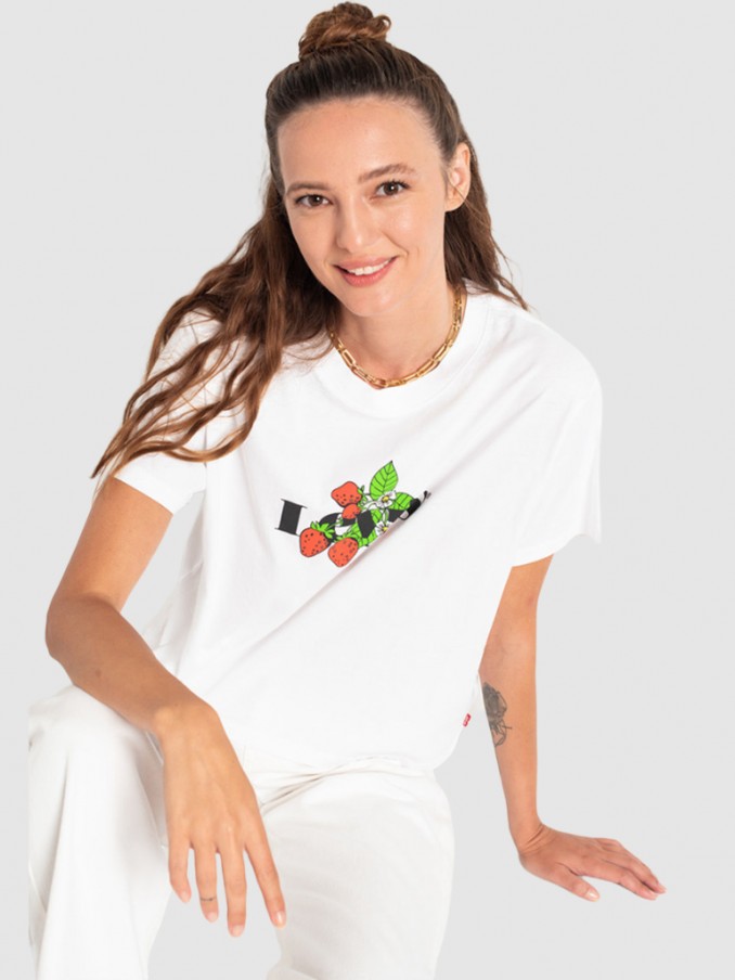 Camiseta Mujer Blanco Levis