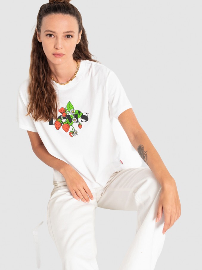 Camiseta Mujer Blanco Levis
