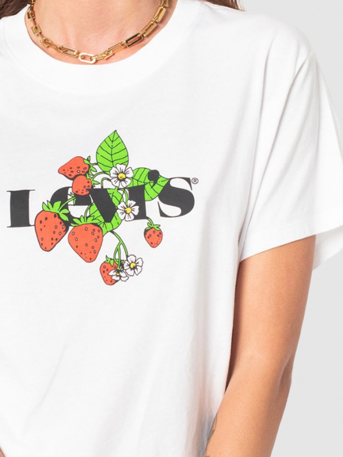 Camiseta Mujer Blanco Levis