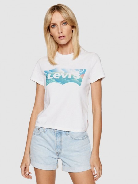 T-Shirt Woman White Levis