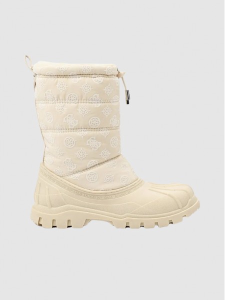 Boots Woman Cream Guess