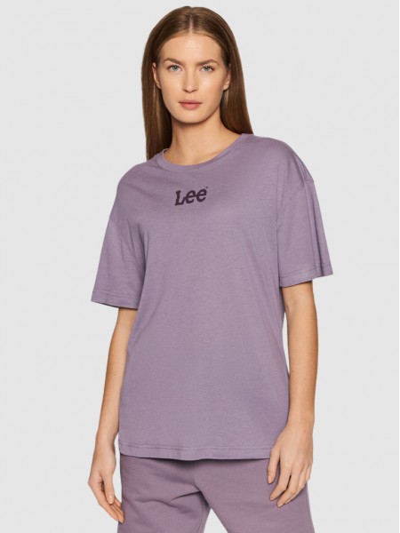 T-Shirt Mulher Relaxed Crew Lee