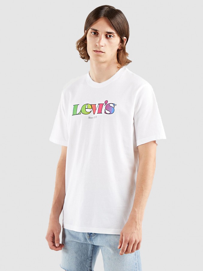 Camiseta Hombre Blanco Levis