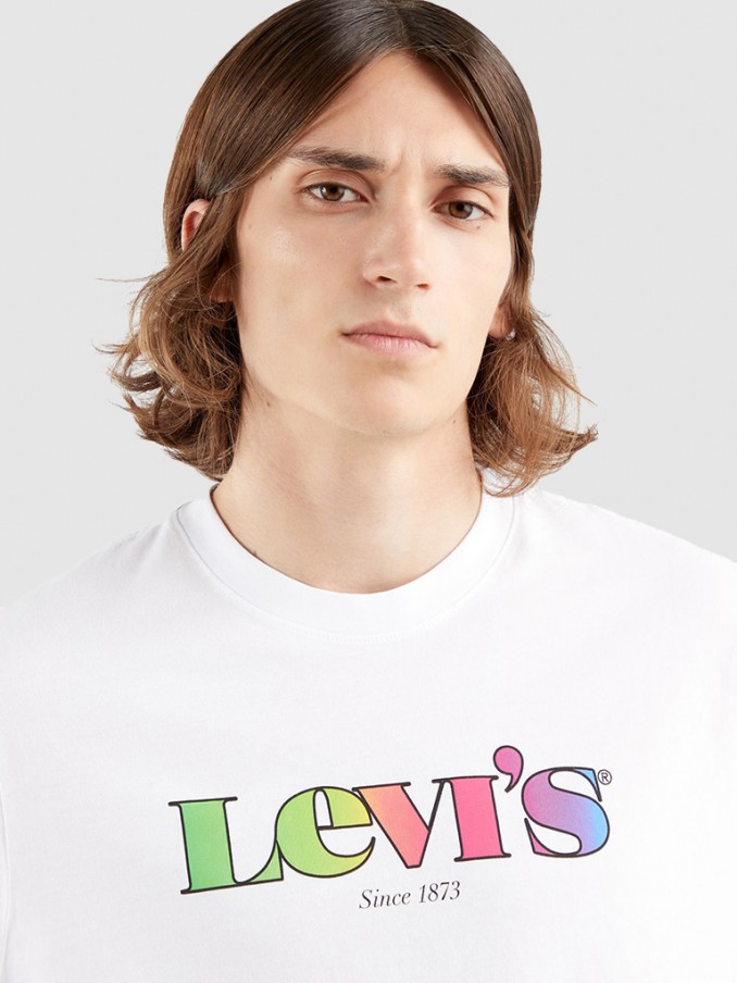 Camiseta Hombre Blanco Levis