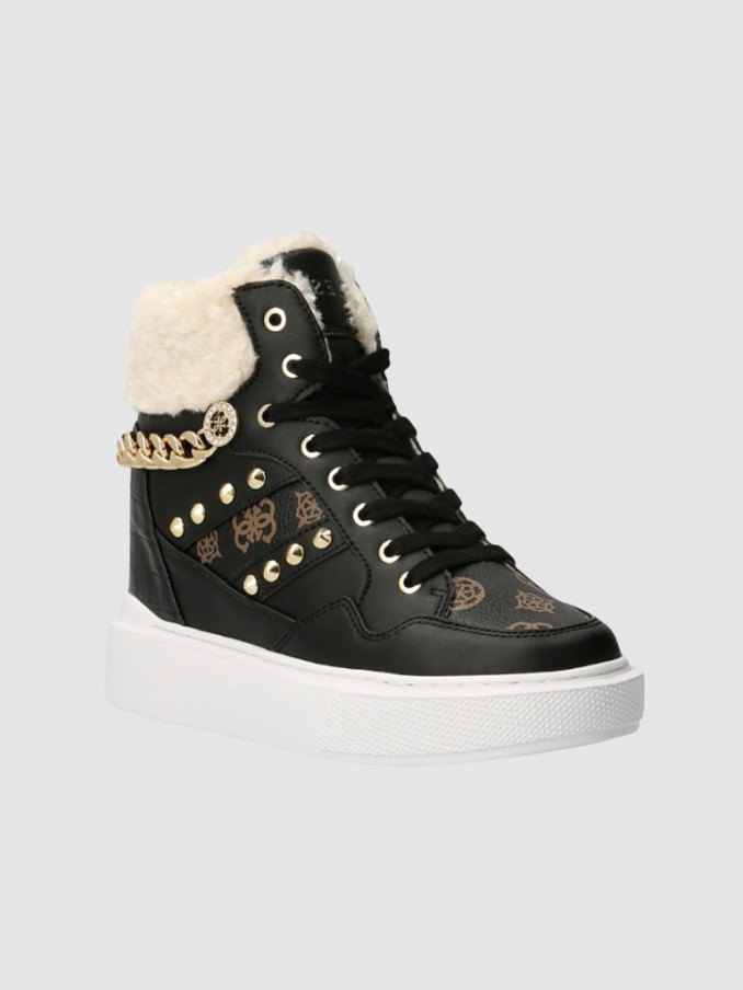 Tenis Mujer Negro Guess