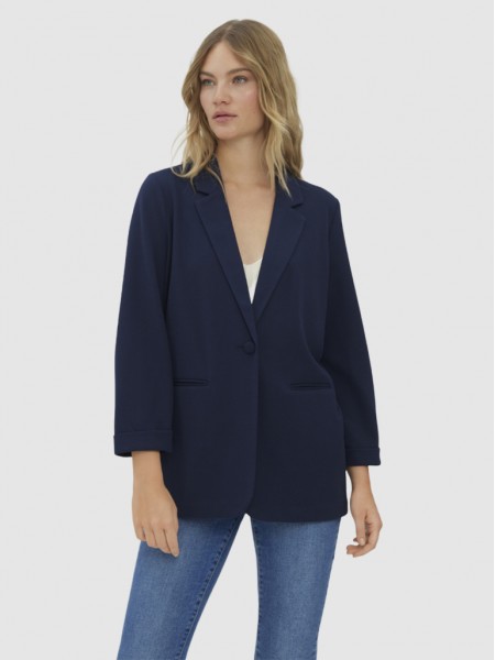 Blazer Woman Navy Blue Vero Moda