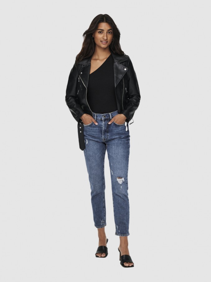 Chaqueta Mujer Negro Only
