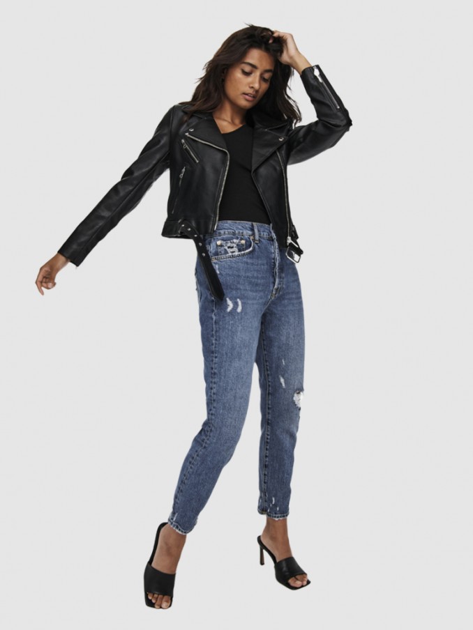 Chaqueta Mujer Negro Only