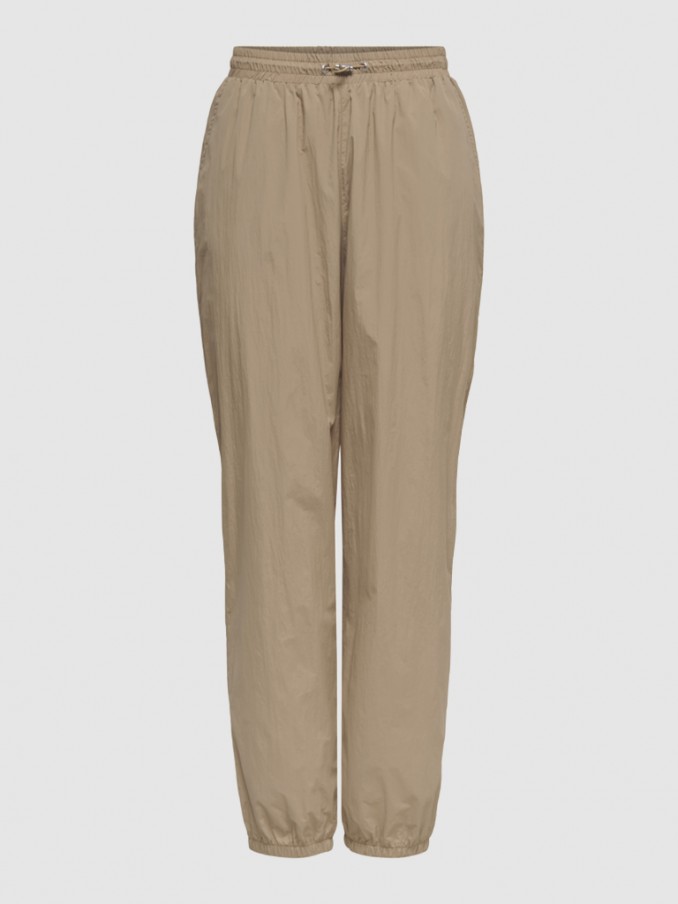 Pants Woman Beige Only