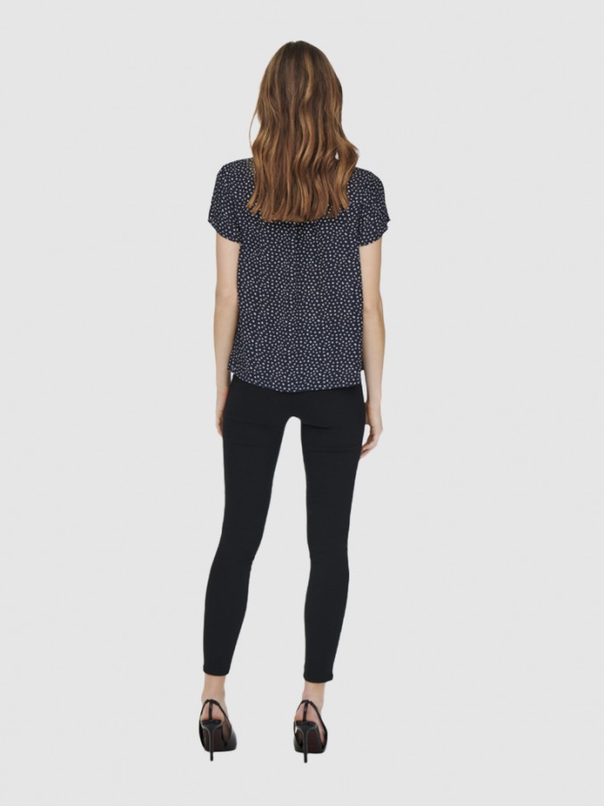 Blusa Mujer Azul Marino Only