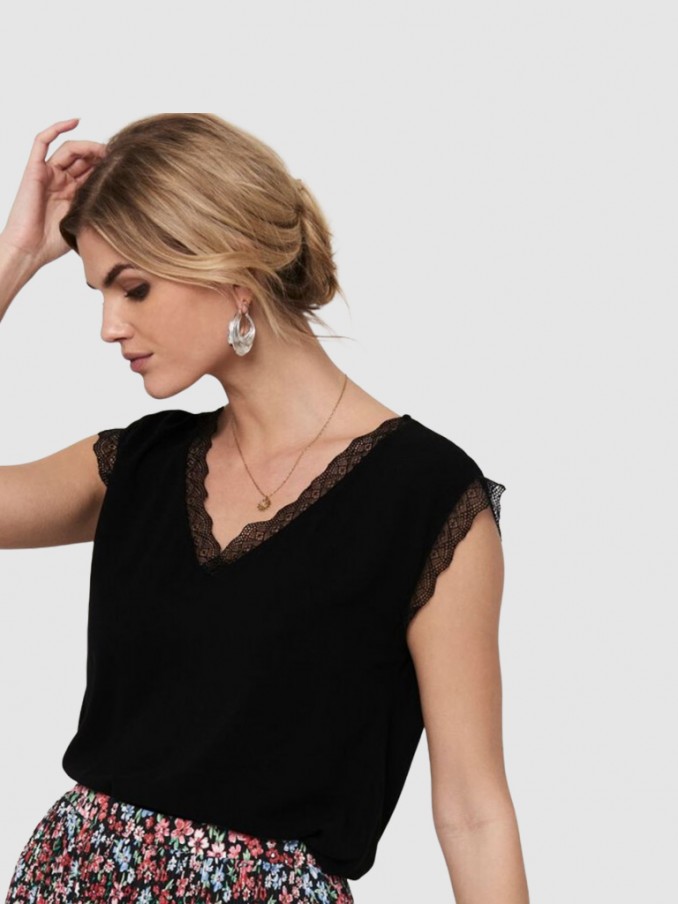 Blusa Mujer Negro Only