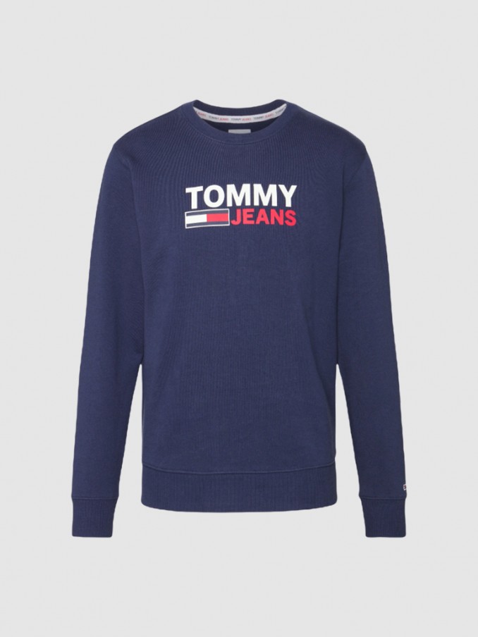 Sweatshirt Homem Corp Logo Tommy Jeans