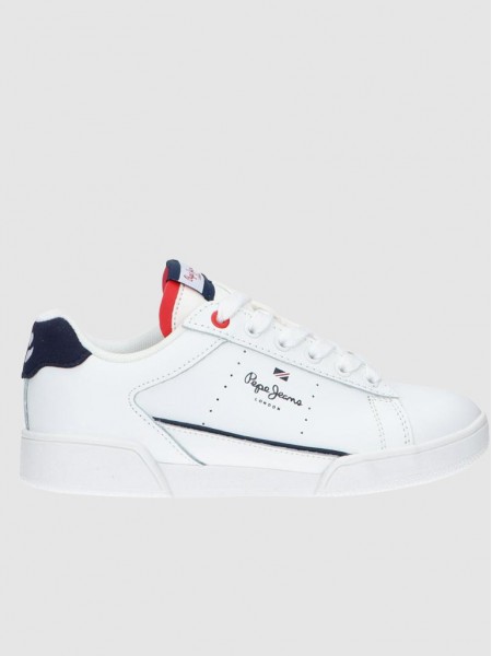 Sneakers Boy White Pepe Jeans London