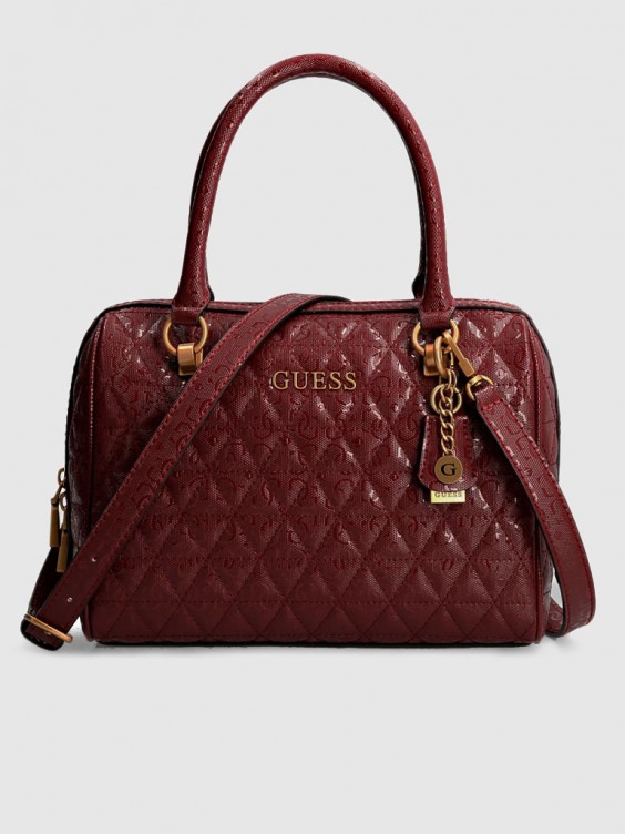 Guess discount bordeaux handbag