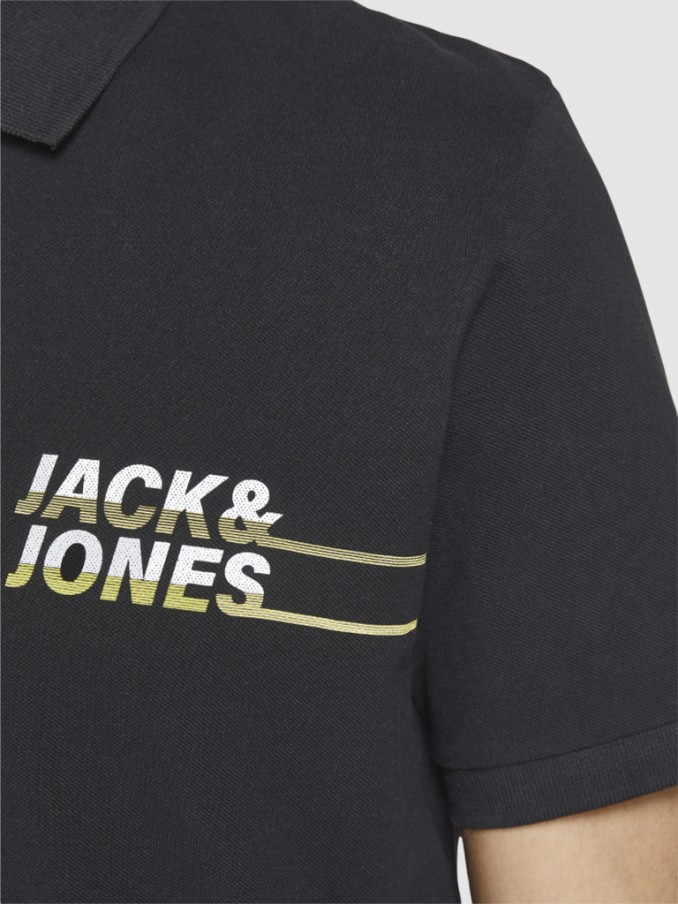 Polo Hombre Negro Jack & Jones