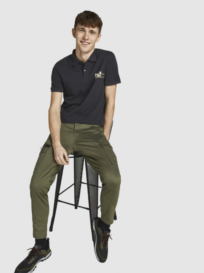 Polo Hombre Negro Jack & Jones