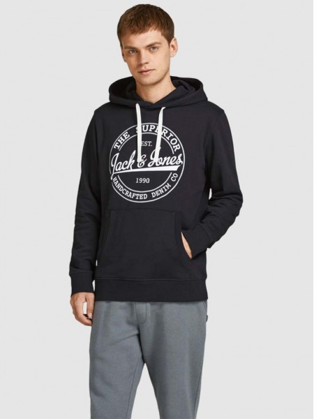 Sweatshirt Hombre Negro Jack & Jones