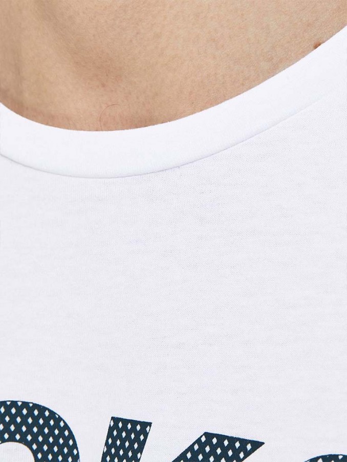 Camiseta Hombre Blanco Jack & Jones