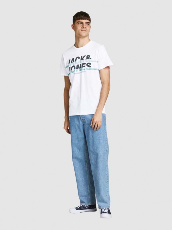 Camiseta Hombre Blanco Jack & Jones