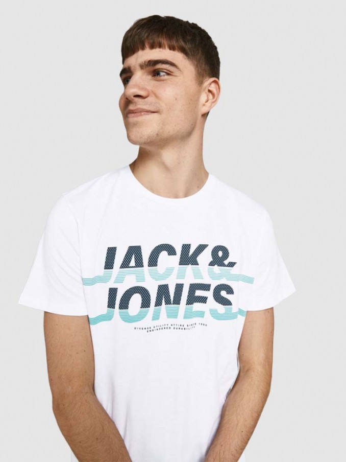 Camiseta Hombre Blanco Jack & Jones