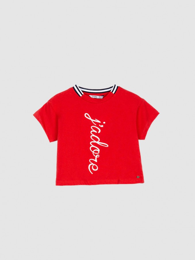 T-Shirt Girl Red Tiffosi Kids