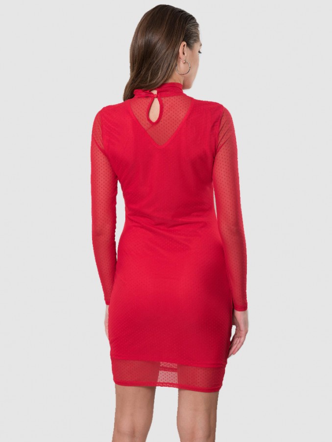 Vestido Mujer Rojo Vero Moda