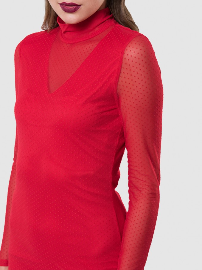 Vestido Mujer Rojo Vero Moda