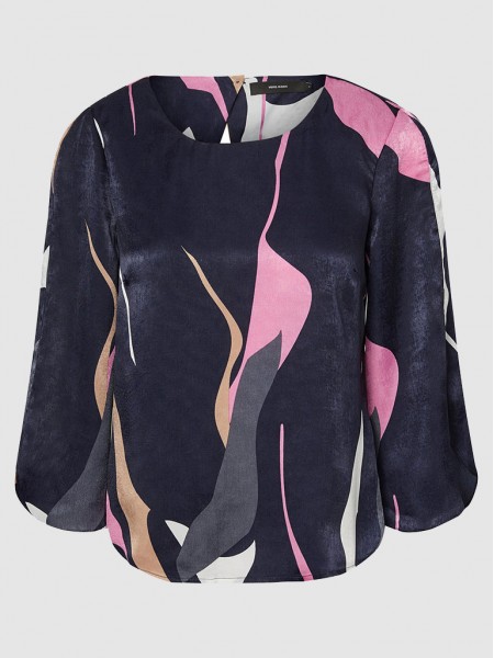 Shirt Woman Navy Blue Vero Moda