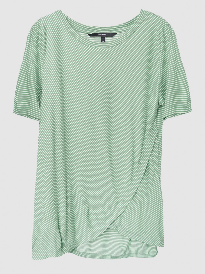 T-Shirt Woman Green Vero Moda