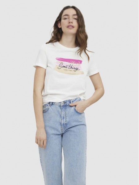 T-Shirt Mulher Hina Vero Moda