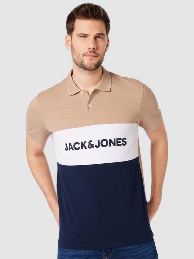 Polo Shirt Man Beige Jack & Jones