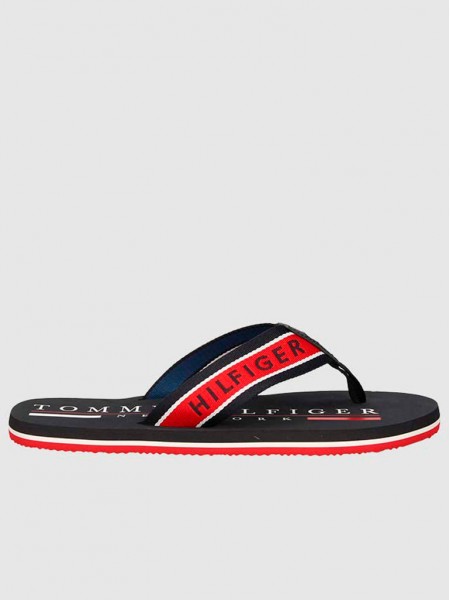 Chanclas Hombre Azul Marino Tommy Jeans