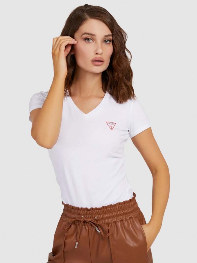 Camiseta Mujer Blanco Guess