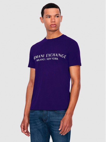 Camiseta Hombre Prpura Armani Exchange