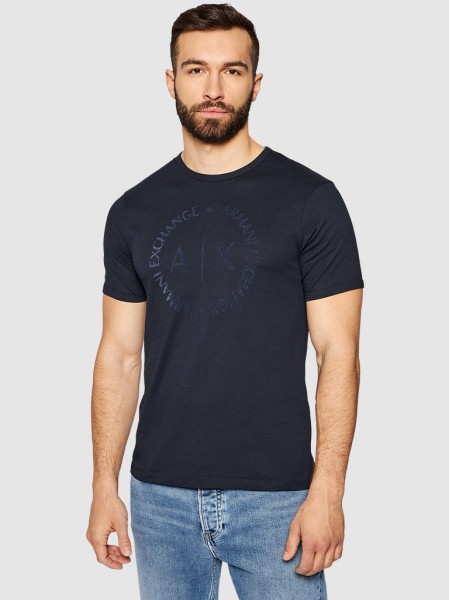 T-Shirt Man Navy Blue Armani Exchange
