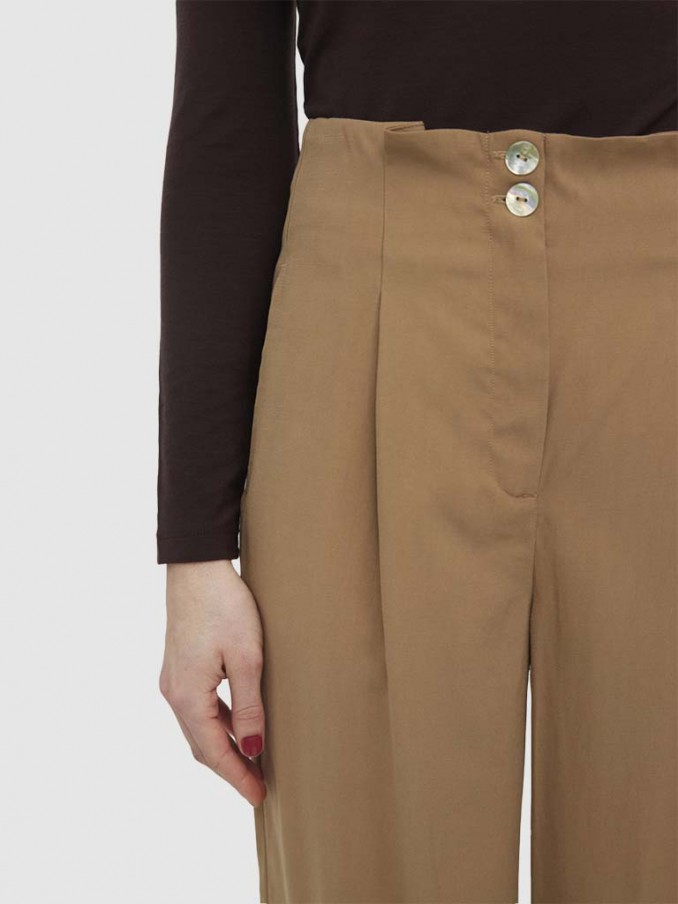 Pantalones Mujer Camello Vero Moda