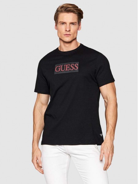 T-Shirt Man Black Guess