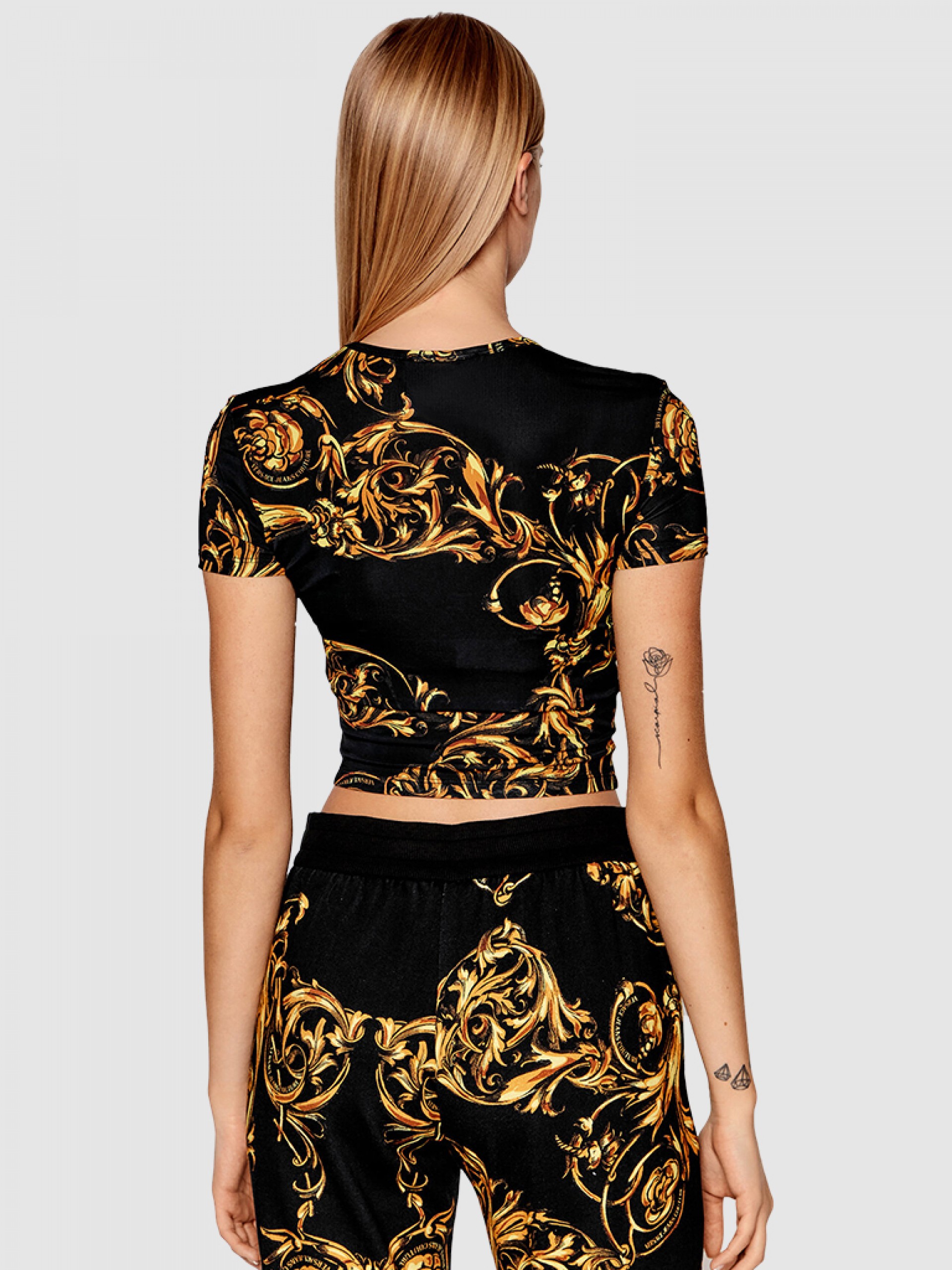 T-Shirt Woman Black Versace - 72Hah602 - 72HAH602.2 - Mellmak