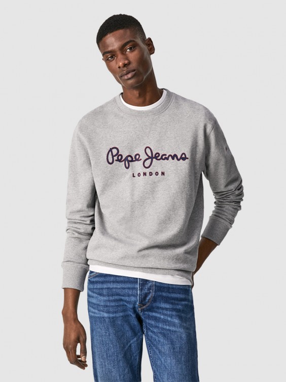 Sweatshirt Man Grey Pepe Jeans London - Pm582090 - PM582090.15