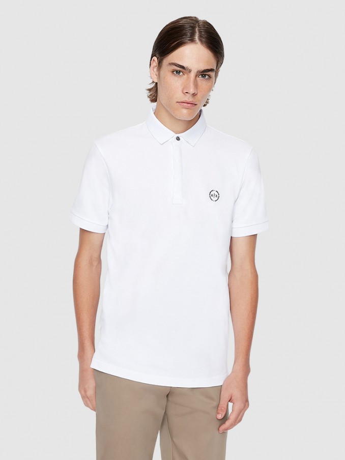 Polo Hombre Blanco Armani Exchange