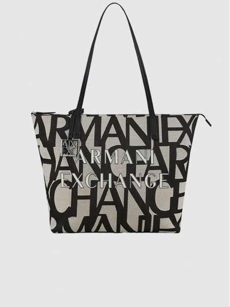 Handbag Woman White Armani Exchange